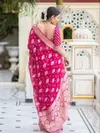 Lc 93 By Laabh Banarasi khadi Georgette Jacquard Designer Sarees Wholesale Online